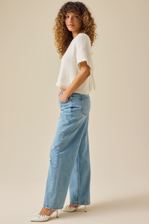 Millie Bow Back Sweater - Altar'd State - 