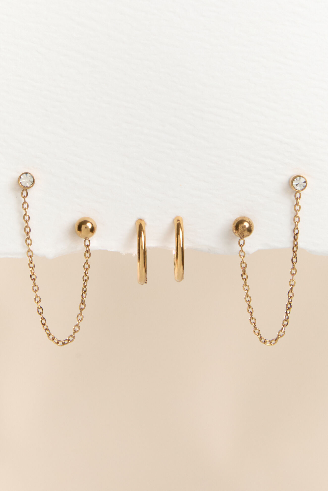 Mila Chain Crawler Hoop Set