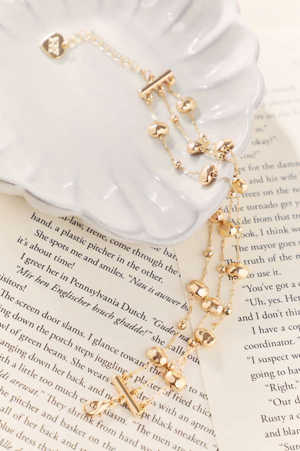 Layered Gold Accent Bracelet - Altar'd State