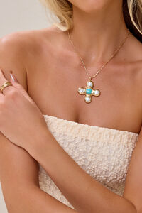 Seaside Grace Cross Necklace - Altar'd State