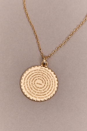 14K Gold Lord's Prayer Necklace - Altar'd State - 