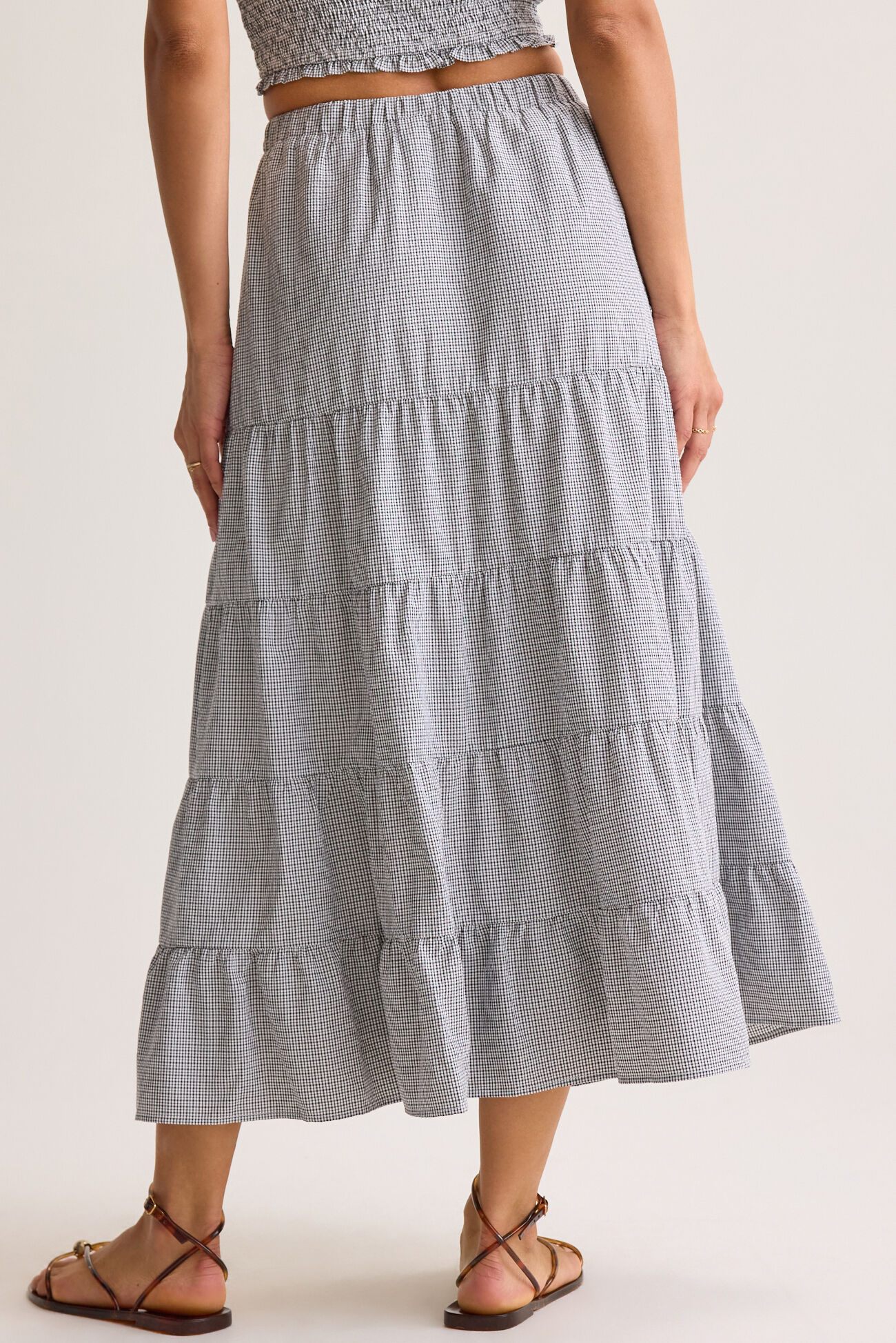 Betty Gingham Maxi Skirt