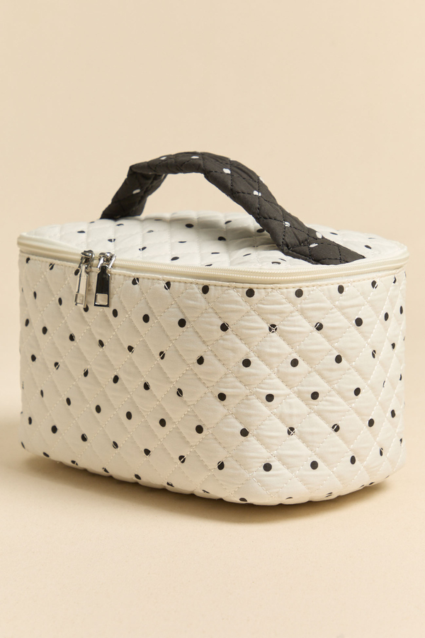 Jet Set Polka Dot Cosmetic Bag Detail 3 - Altar'd State