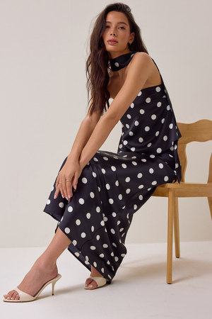 Nancie Polka Dot Scarf Top - Altar'd State - 