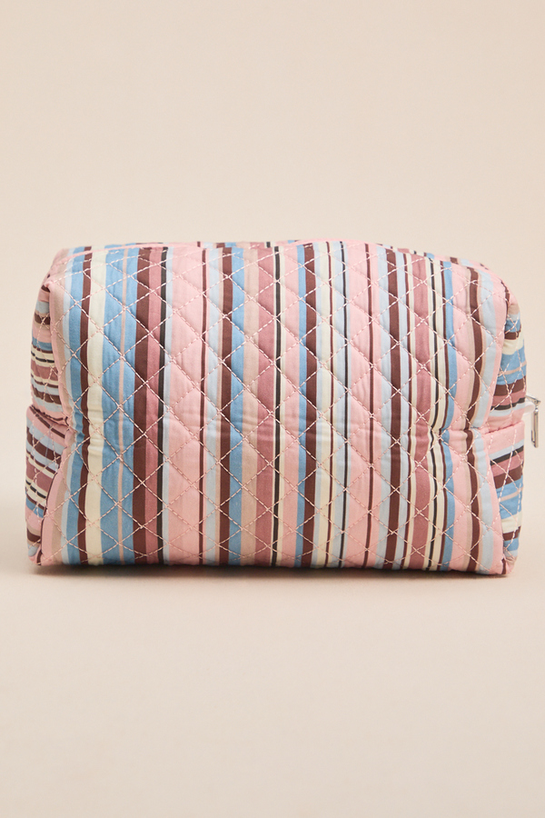 Sims Stripe Quilted Makeup Bag - Altar'd State
