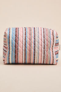 Sims Stripe Quilted Makeup Bag - Altar'd State