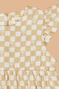 Palm Check Gauze Bubble Detail 3 - Altar'd State