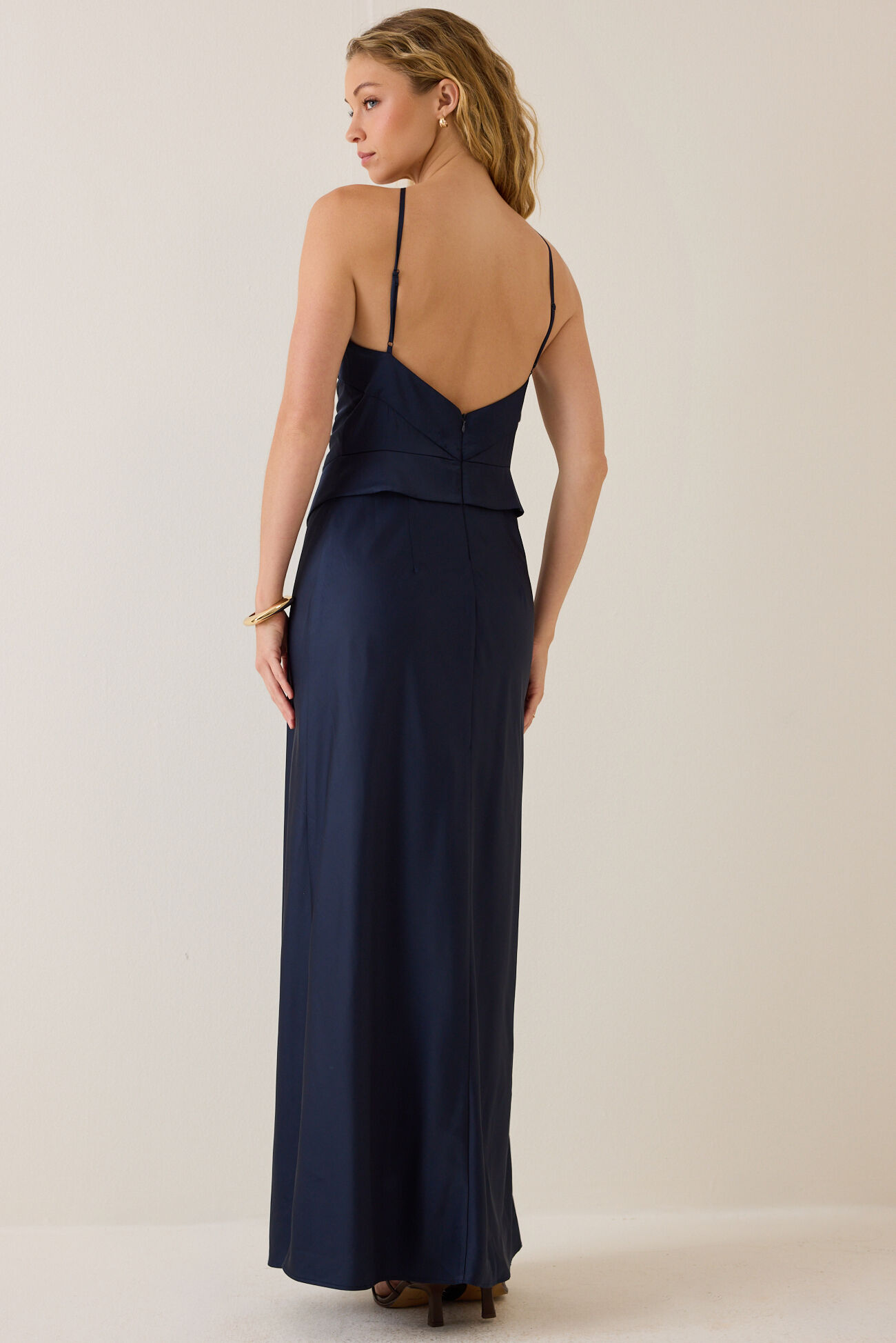 Isabella Satin Maxi Dress
