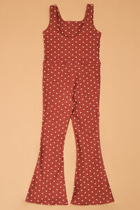 Hannah Heart Flare Jumpsuit Detail 3 - Altar'd State