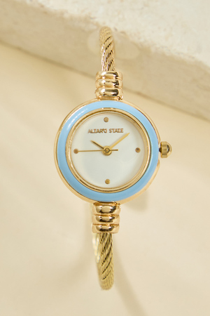 Cuff Enamel Round Watch - Altar'd State - 