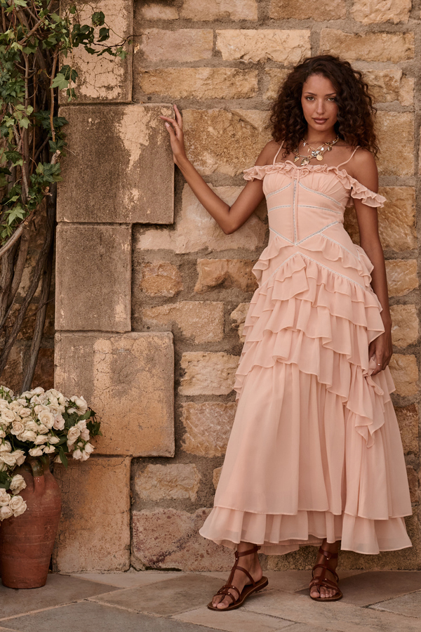 Leona Maxi Dress Detail 3 - Altar'd State