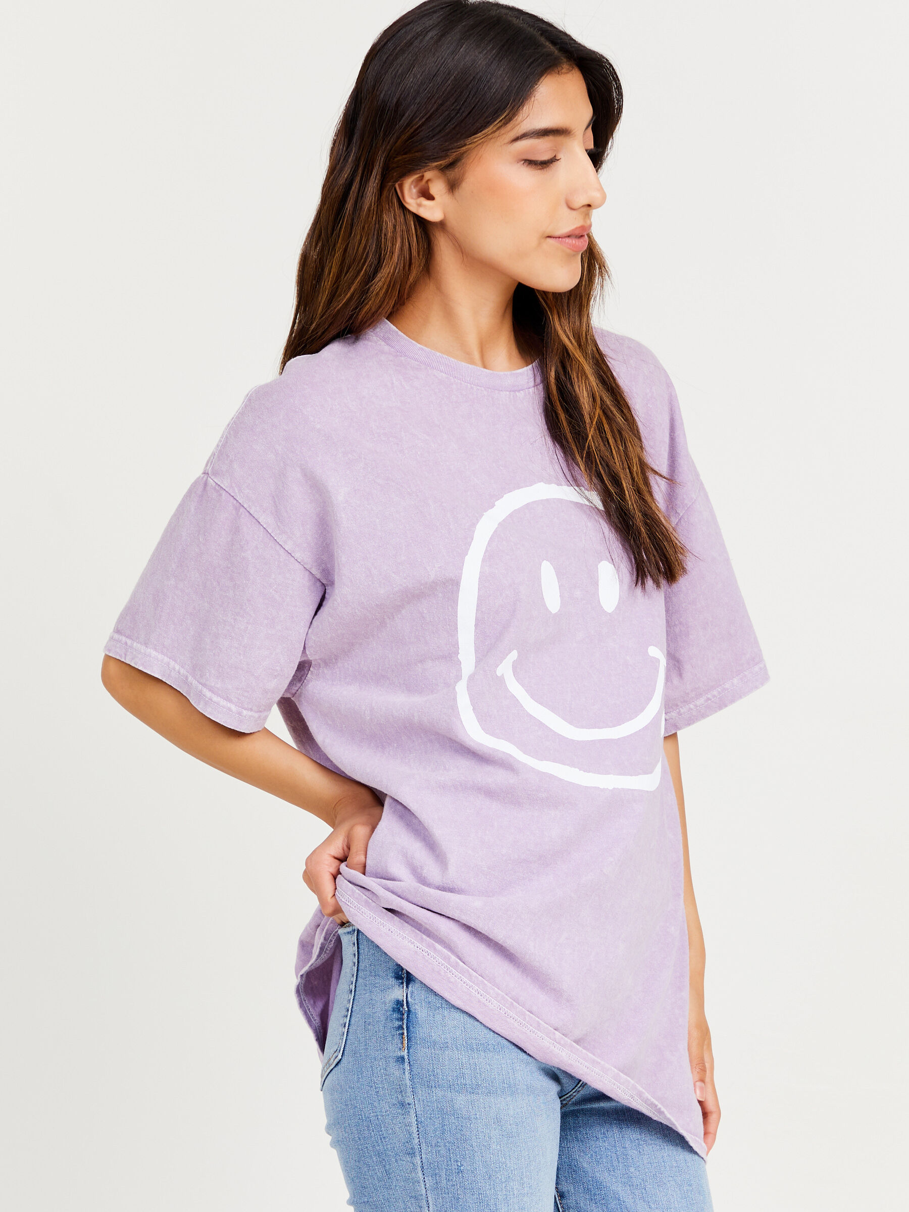 Smiley Face Oversized Tee | Altar'd State