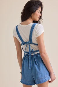 Julia Denim Shortalls Detail 2 - Altar'd State