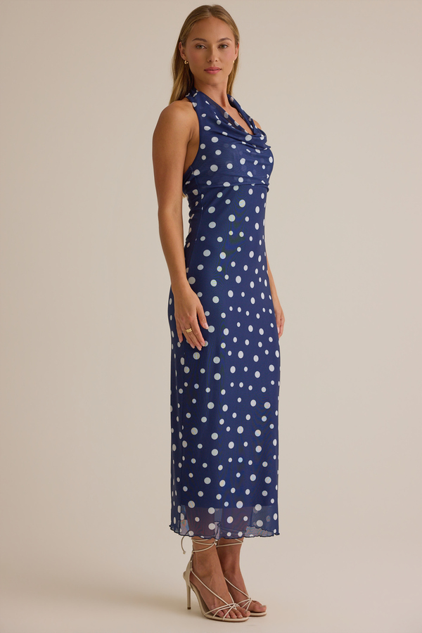 Bea Cowl Neck Maxi Dress Detail 3 - Altar'd State