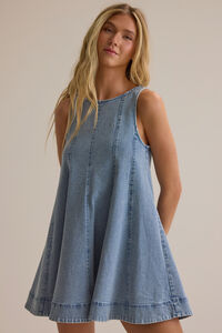 Raya Denim Dress Detail 2 - Altar'd State