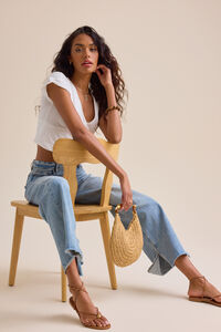 Layla V-Neck Tee Detail 2 - Altar'd State