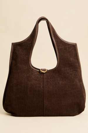 Stevie Croc Suede Tote Bag - Altar'd State - 