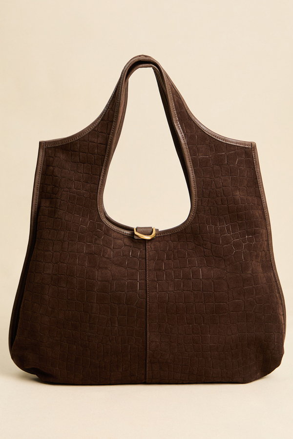 Stevie Croc Suede Tote Bag - Altar'd State