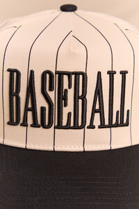 Baseball Striped Trucker Hat Detail 2 - Altar'd State