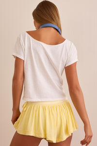 Varsity Outer Banks Off The Shoulder Tee Detail 6 - Altar'd State