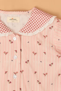Emma Floral Peter Pan Collar Pajama Set Detail 5 - Altar'd State