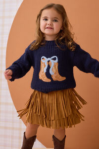 Willa Western Dress with Sweater Set - Altar'd State