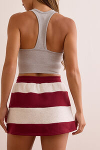 Overtime Striped Skort Detail 4 - Altar'd State