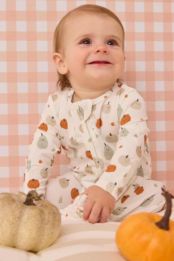 Happy Harvest Pumpkin Footie - Altar'd State