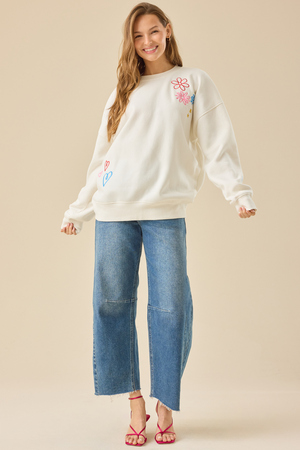 Make Heaven Crowded Graphic Sweatshirt - Altar'd State