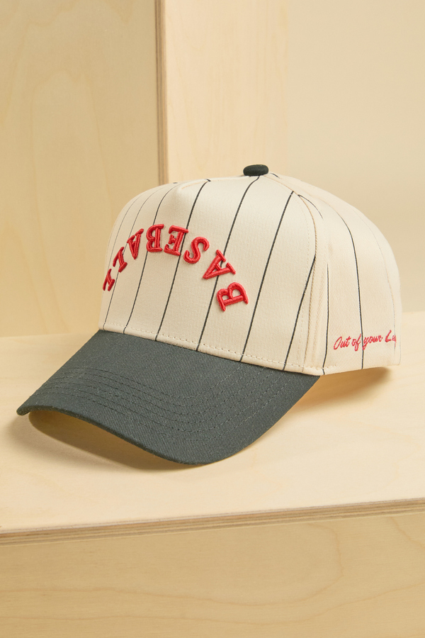Baseball Striped Trucker Hat - Altar'd State