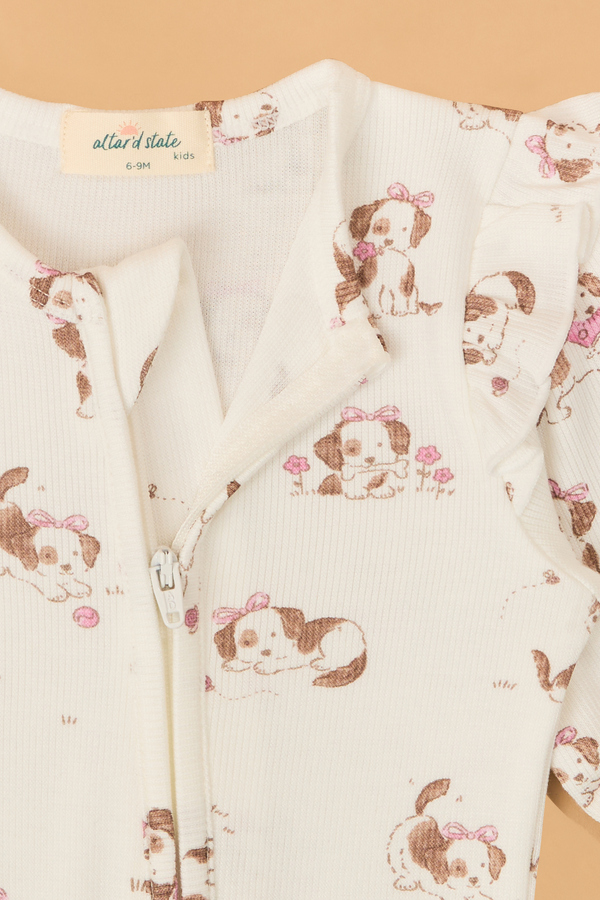 Poppy Puppy Explorer Footie Detail 3 - Altar'd State