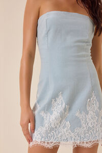 Karan Strapless Lace Dress Detail 3 - Altar'd State