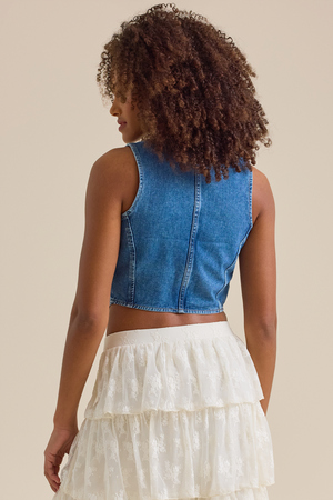 Florence Denim Vest - Altar'd State