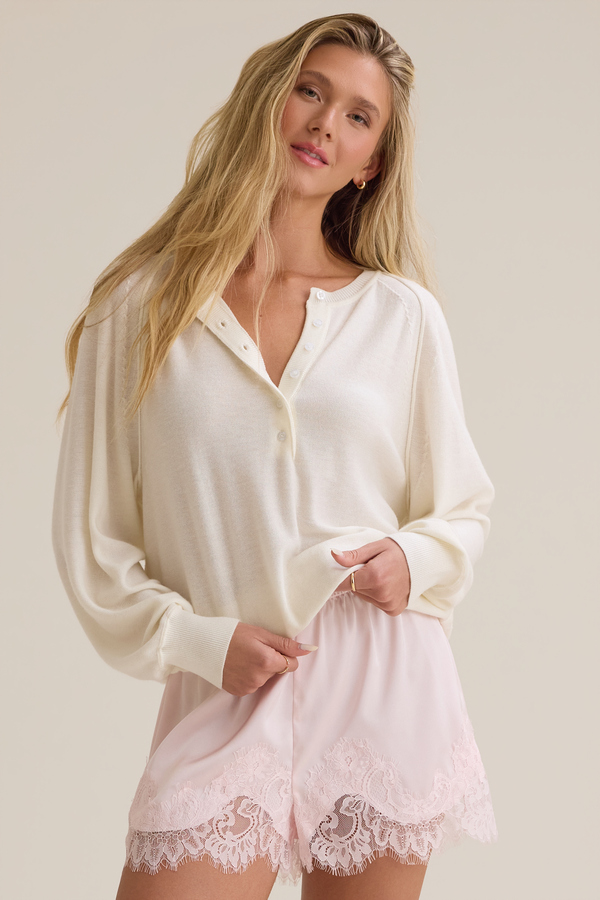 Chloe Satin Lace Short - Altar'd State