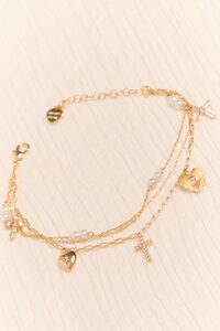 18K Gold Dainty Charm Bracelet Detail 2 - Altar'd State