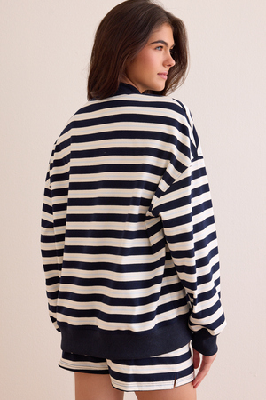 Victory Lap Stripe Mockneck - Altar'd State