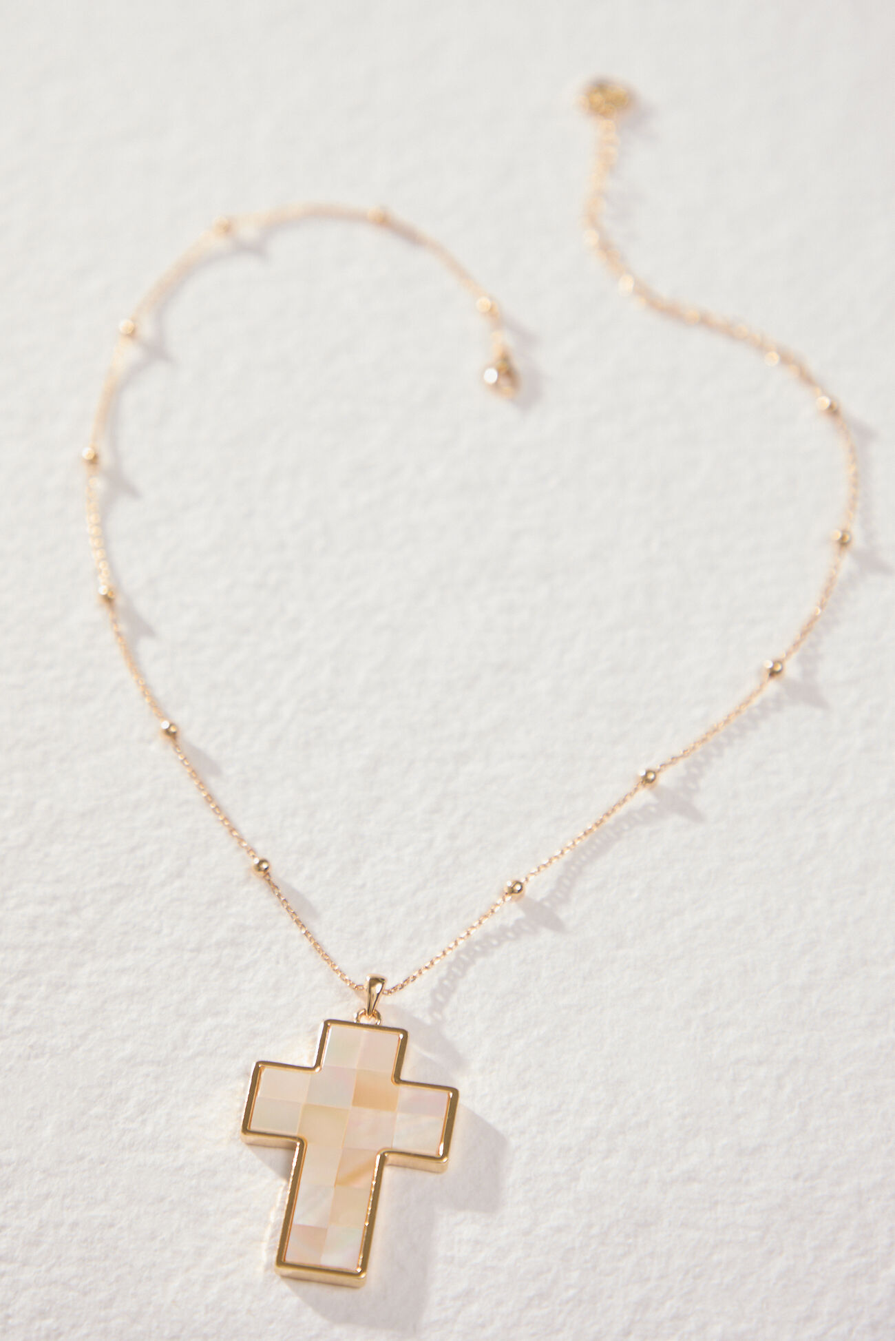 Mosaic Cross Necklace