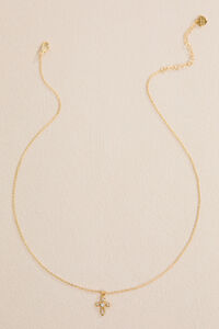 18K Gold Dylan Cross Chain Necklace Detail 2 - Altar'd State