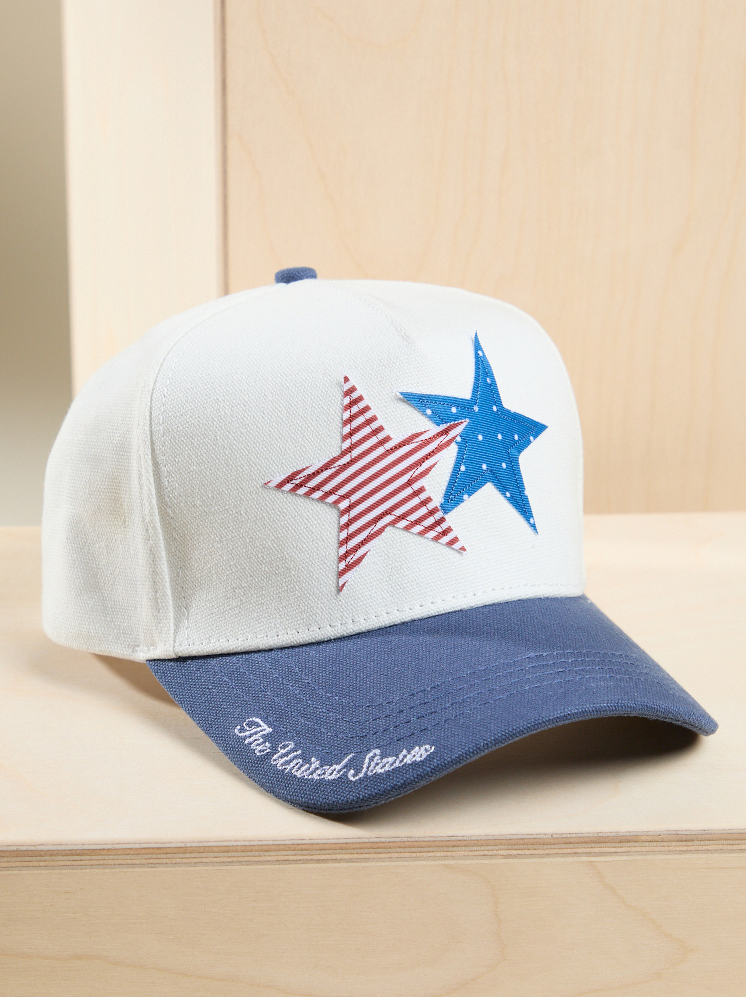 Canvas Star Embroidery Trucker Hat Snapback Baseball Cap Custom Embroidered Decky 1052 - 6 Panel Trucker Hat, Flat  main image 2