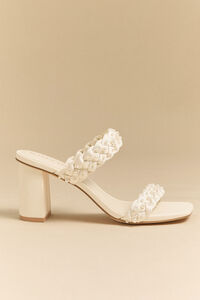 Carla Braided Pearl Heels - Altar'd State