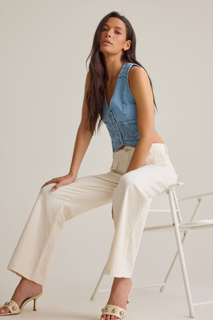 Harlee Denim Vest - Altar'd State - 