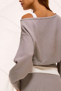 Supersoft Off the Shoulder Striped Pullover Detail 5 - Altar'd State