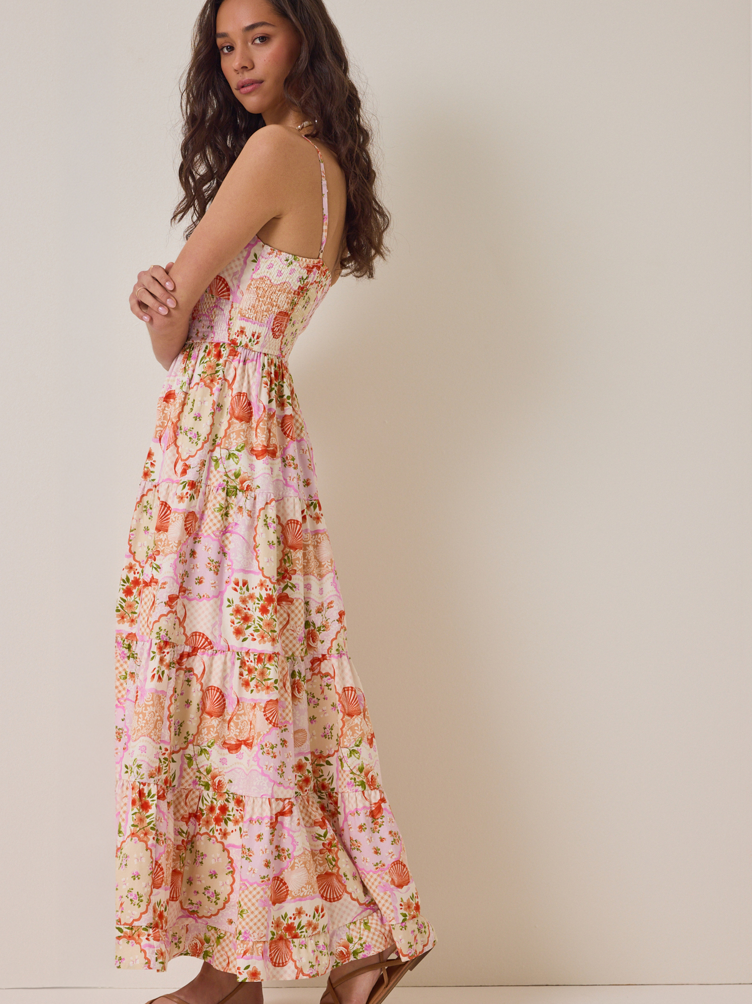 Presley Floral Maxi Dress in Pink | Altar'd State