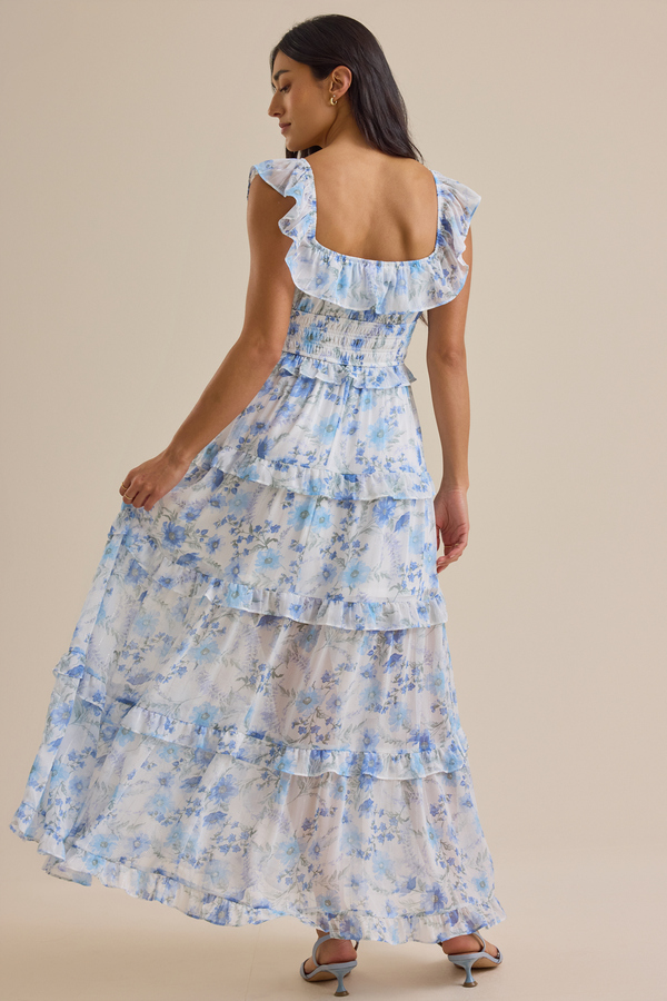 Lauretta Maxi Dress in Blue Multi | Altar'd State