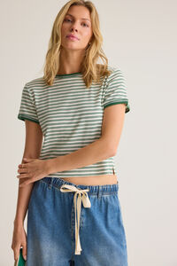Aspen Stripe Tee Detail 2 - Altar'd State