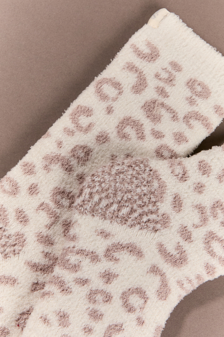 Leopard Print Fuzzy Socks - Altar'd State