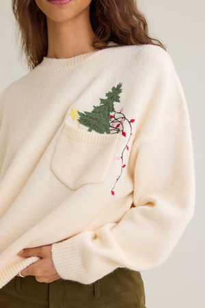 Carol Christmas Pocket Sweater - Altar'd State