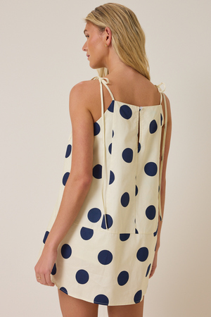 Bayley Polka Dot Mini Dress - Altar'd State - 