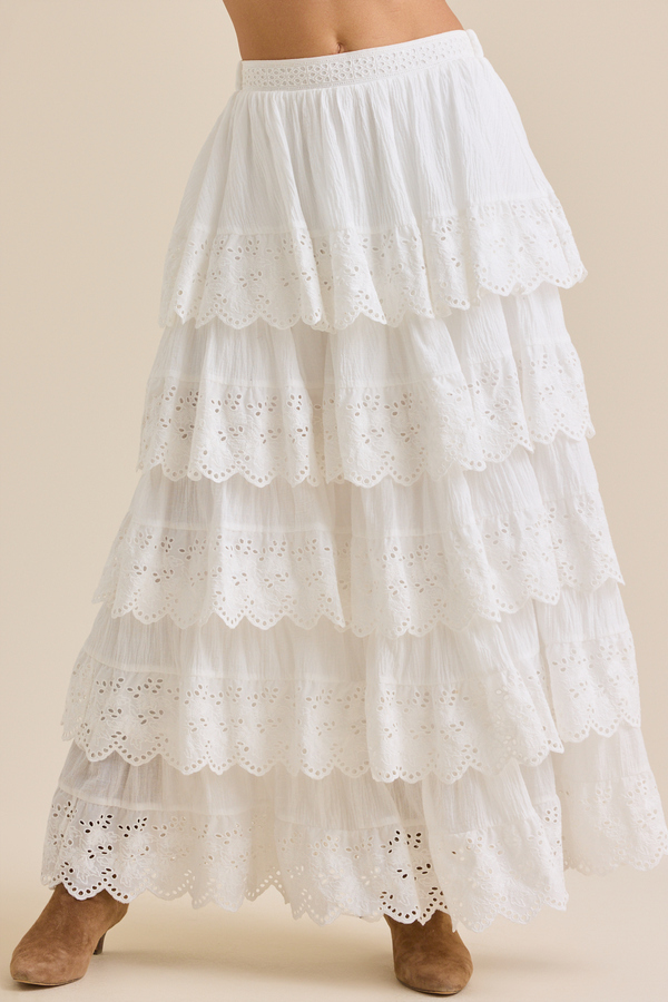 Dara Crochet Midi Skirt Detail 3 - Altar'd State