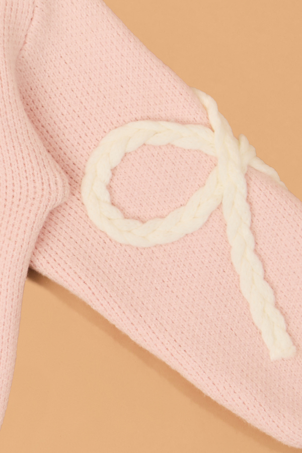 Briar Braided Bow Sweater Detail 2 - Altar'd State